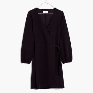 Texture & Thread Long-Sleeve Side-Tie Dress, XS